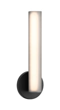 Load image into Gallery viewer, Matteo Lighting Axis vanity light in Matte Black with Smoke Frosted Glass
