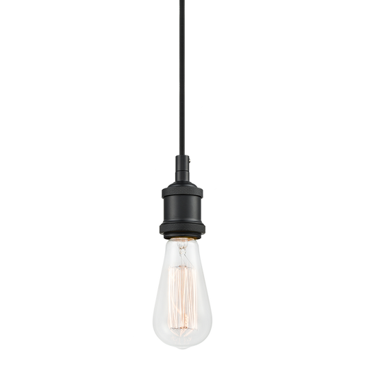 Matteo Lighting Bulstrode's Workshop C46100BK industrial pendant in Black