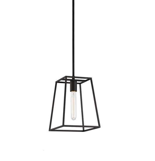 Matteo Lighting Candor C57001RB geometric pendant in Rusty Black