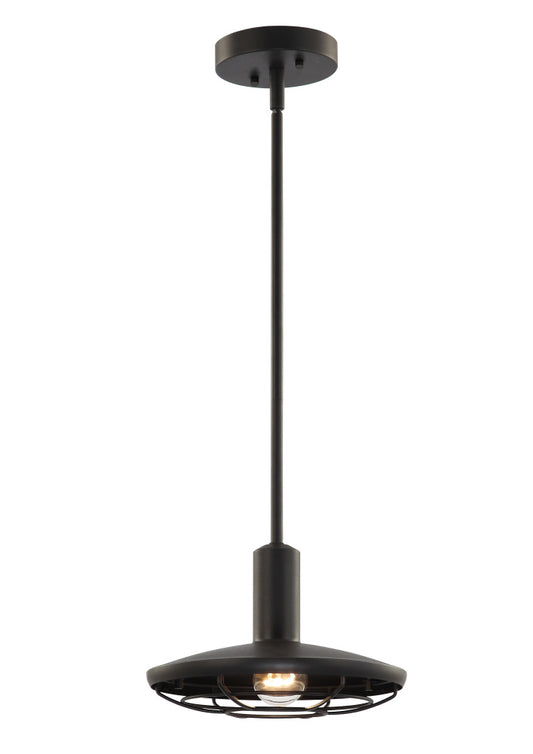 Matteo Lighting Compton C75701MB outdoor pendant in Matte Black