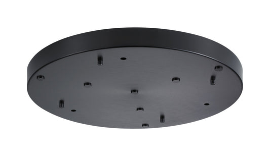 Matteo Lighting CP0129OB round multi ceiling canopy in Oxidized Black