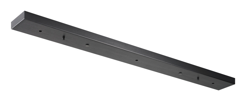 Matteo Lighting CP0225OB linear multi ceiling canopy in Oxidized Black