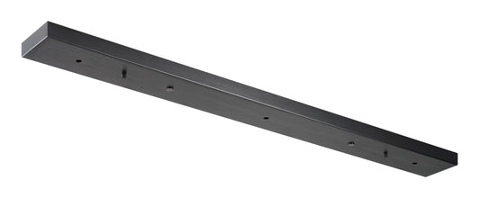Matteo Lighting CP0225OB linear multi ceiling canopy in Oxidized Black