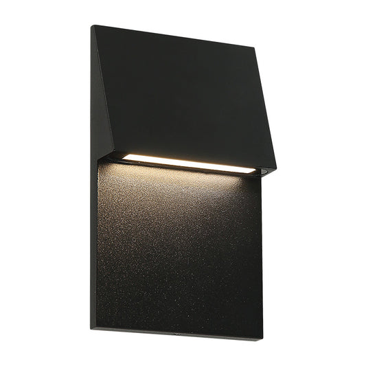 Matteo Lighting Dawn E20303MB outdoor LED wall sconce in Matte Black