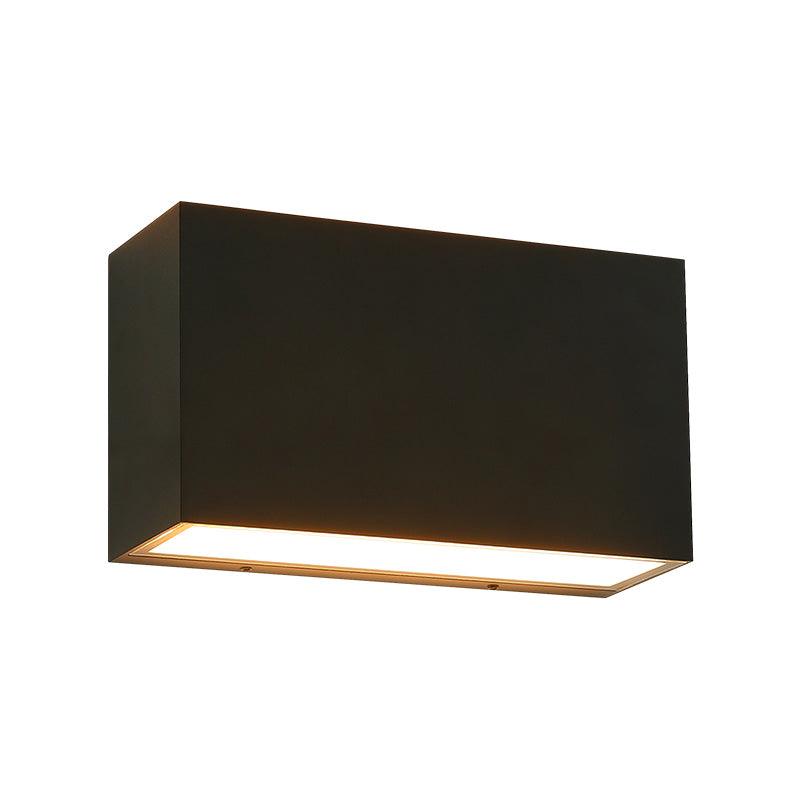 Matteo Lighting Dexter E21008MB outdoor LED wall sconce in Matte Black