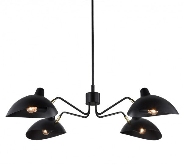 Matteo Lighting Droid C57904BZ articulated pendant in Bronze and Brushed Gold