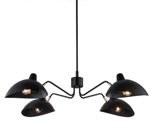 Matteo Lighting Droid C57904BZ articulated pendant in Bronze and Brushed Gold