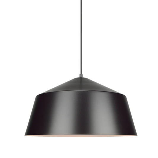 Matteo Lighting Encase C64001BZ pendant in Bronze with white interior