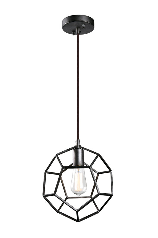 Matteo Lighting Geometry Series C54601RB pendant in Rusty Black