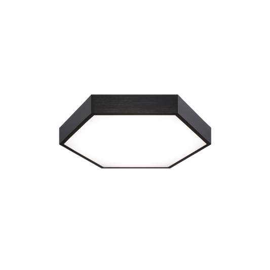 Matteo Lighting Hexol M12614OB LED flush mount in Oxidized Black
