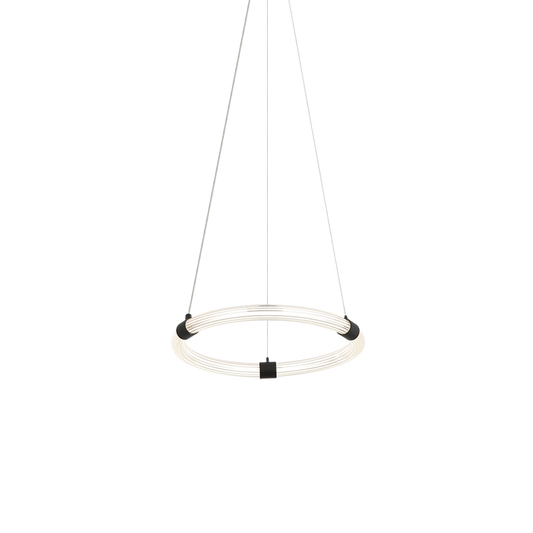 Matteo Lighting Inkara C34816MB 3CCT LED chandelier in Matte Black