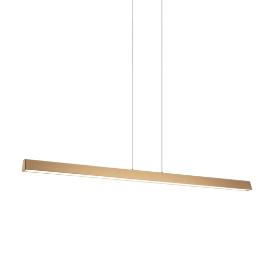 Matteo Lighting Isosceles C64945AG LED chandelier in Aged Gold Brass