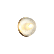 Load image into Gallery viewer, Matteo Lighting Misty WX33101AG wall sconce in Aged Gold Brass with bubble glass
