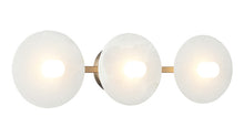 Load image into Gallery viewer, Matteo Lighting Monument W42603CG vanity light in Champagne Gold with Spanish Alabaster
