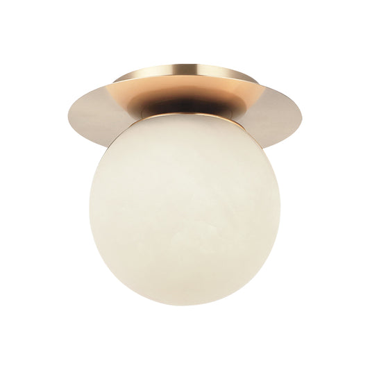 Matteo Lighting Nikini WX41711CG wall sconce in Champagne Gold with Spanish alabaster
