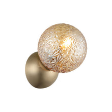 Load image into Gallery viewer, Matteo Lighting Nola compact wall sconce in Champagne Gold
