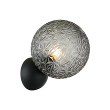 Load image into Gallery viewer, Matteo Lighting Nola large wall sconce in Matte Black
