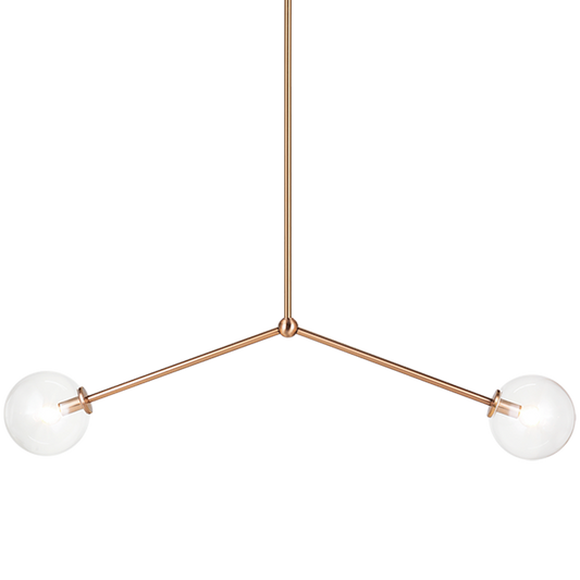 Matteo Lighting Novo C81702AGCL round glass chandelier in Aged Gold Brass with clear glass