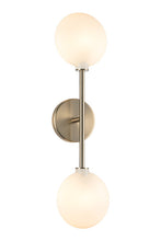 Load image into Gallery viewer, Matteo Lighting Peony W33712CG vanity light in Champagne Gold with Opal Glass
