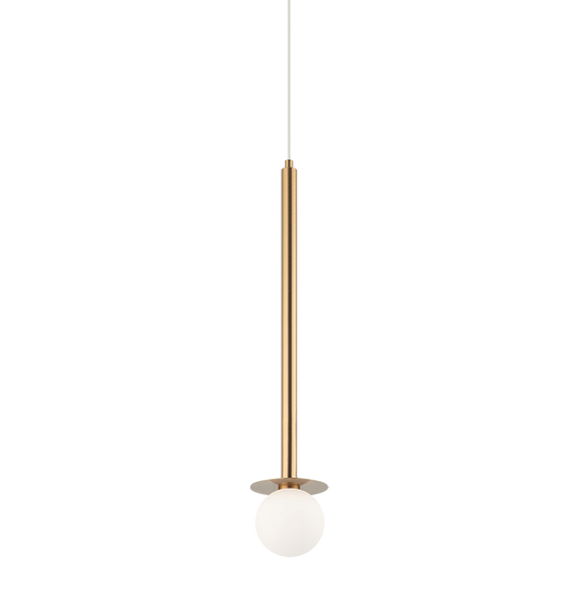 Matteo Lighting Reigndrop C63101AG pendant in Aged Gold Brass