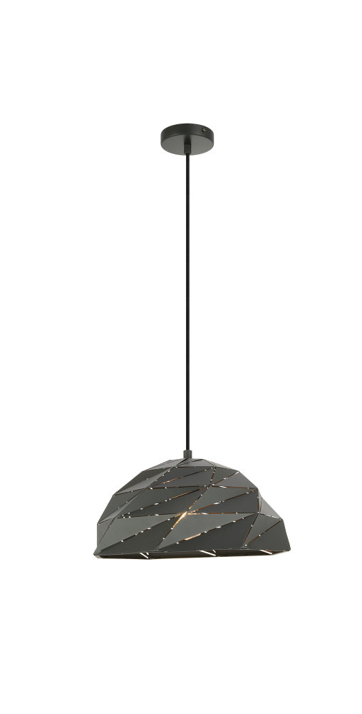Matteo Lighting Riku C72701DG pendant in Dark Grey