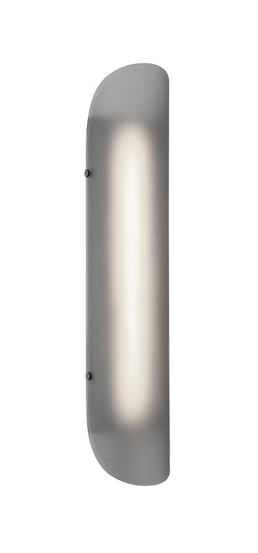 Matteo Lighting Saber vanity light in Matte Black with Smoke Frosted Glass