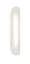 Load image into Gallery viewer, Matteo Lighting Saber vanity light in Matte White with White Frosted Glass

