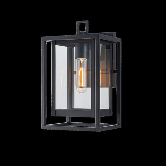Matteo Lighting Stratford E20201MB outdoor wall light in Matte Black