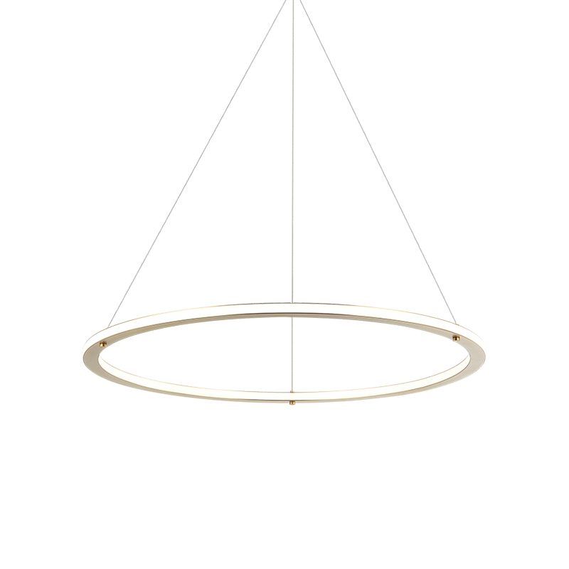 Matteo Lighting Victoria C66132BG LED ring chandelier in Brushed Gold