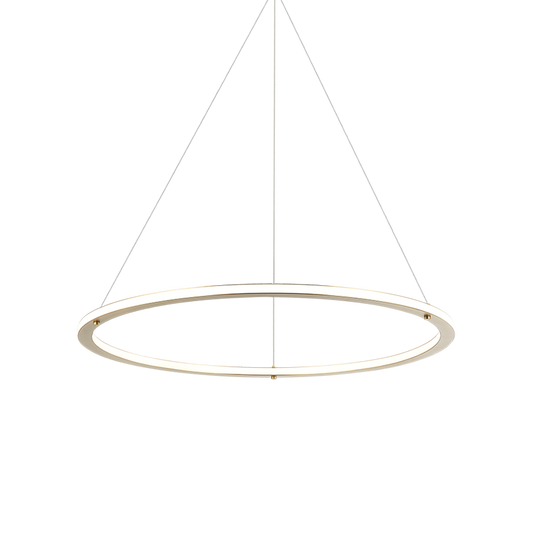 Matteo Lighting Victoria C66132BG LED ring chandelier in Brushed Gold