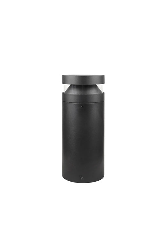 Matteo Lighting Vortex E22616MB outdoor LED bollard in Matte Black