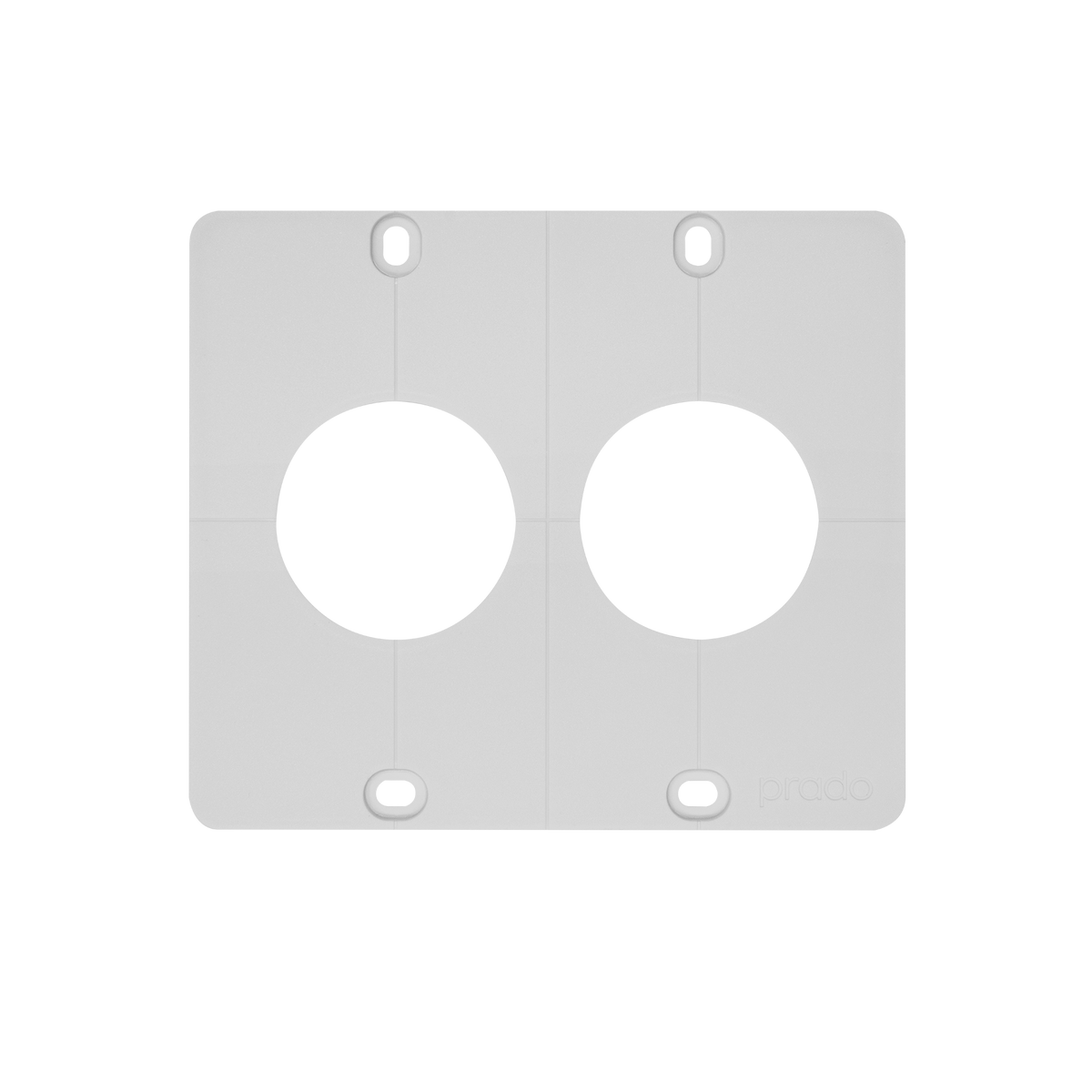 Prado UniFit back box cover plate single two gang