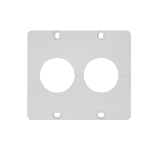 Prado UniFit back box cover plate single two gang