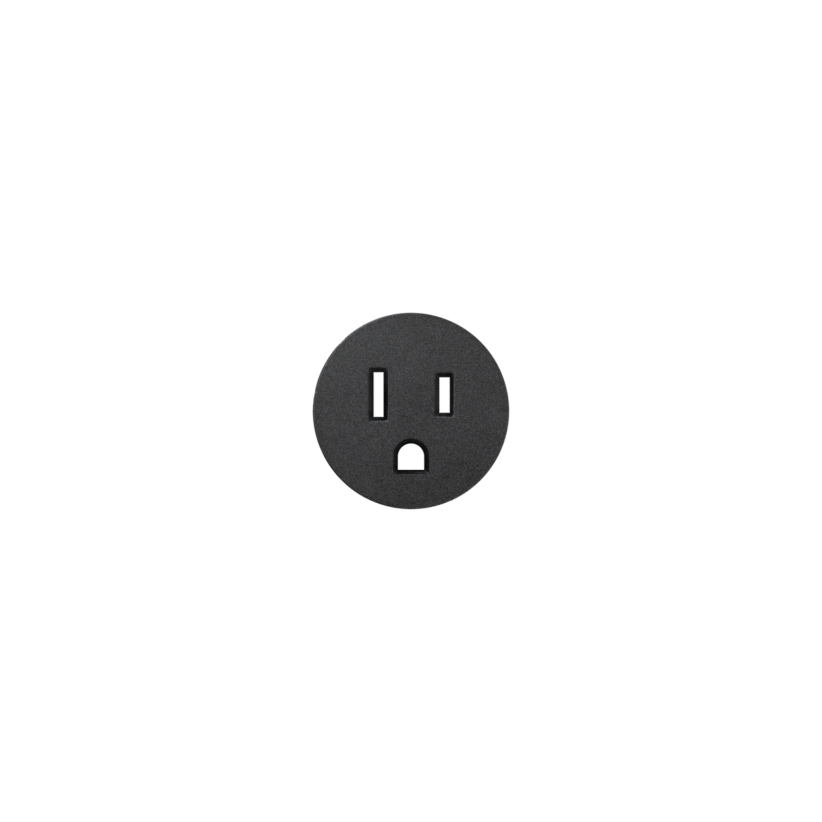 Prado UniFit single outlet cover plate in black