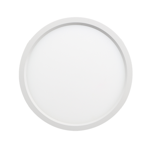 Reno SOL round slim surface LED fixture in white