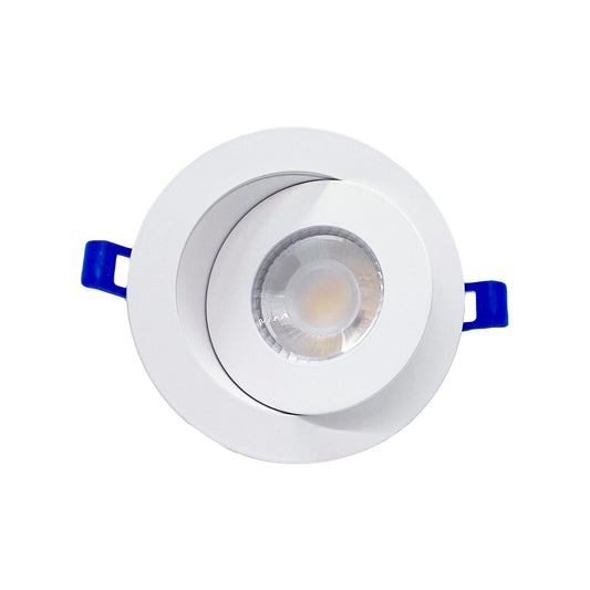White 4-inch 5CCT adjustable gimbal recessed LED light