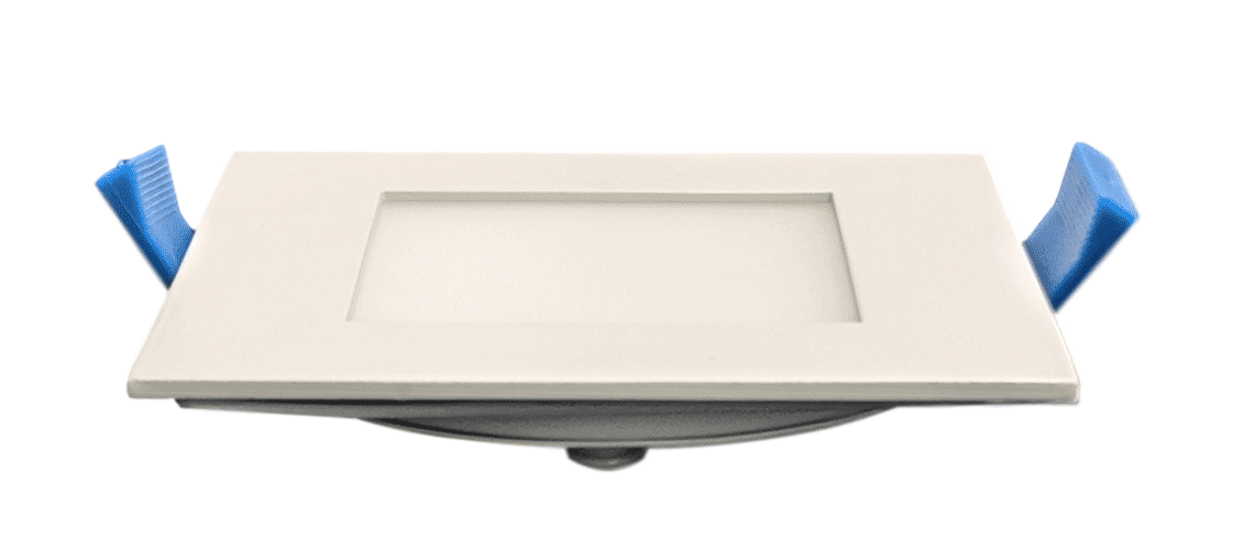 DawnRay DR40SF 4-inch square 5CCT slim LED recessed light
