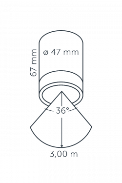 MINI SCOPE CEILING 12V